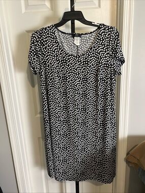 Woman’s JBS Women Dress Black With White Polka Dots Size 1 X Pullover